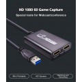 HDMI в USB 3.0 внешняя видео карта видеозахвата c поддержкой YUY2 и микрофонным входом для ноутбука ПК, адаптер оцифровка запись ХДМІ в ЮСБ ( HDMI Video Capture USB3.0 AY02_1 )