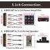 DTS / AC3 5.1 Цифровой аудиодекодер / конвертер 4K * 2K HDMI-HDMI / ARC Extractor / USB PC / SPDIF Оптический / коаксиальный
