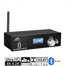 Аудио конвертер с Bluetooth HDMI 3 x 1 ARC 4K аудио декодер цифрового звука SPDIF digital оптика коаксиальный DTS / AC3 видео ресивер в аналоговый тюльпаны 5.1 ЦАП ( HD951BT black )