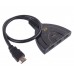 Комутатор HDMI 4K switch перемикач 3 на в 1 свіч спліттер для монітора ТВ (HDMI 4K switch 3x1 cable)