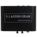 Конвертер звука 5.1, HDA-51A, AC3/DTS Digital Audio Decoder 5.1, оптический аудио декодер
