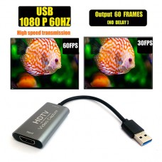 HDMI в USB 3.0 зовнішня відео карта відеозахоплення для ноутбука ПК, адаптер оцифровка запис 60к/с ХДМІ в ЮСБ ( HDMI Video Capture card )