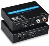 HDMI 2.0 Audio digital Extractor ARC 4K / 60Hz перетворювач конвертер декодер цифрового аудіо звуку в оптичний + цифро-аналоговий перетворювач RCA