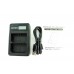 Для Sony NP-FZ100 - Подвійний USB цифровий акумуляторний зарядний пристрій