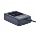 Для Canon LP-E8 - Подвійний USB цифровий акумуляторний зарядний пристрій з цифровим табло