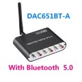 ЦАП Bluetooth 5.1 Аудіодекодер конвертер оптичний SPDIF коаксіальний Dolby AC3 DTS цифрового аудіо звуку в аналоговий 6 RCA з блютуз