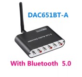 ЦАП Bluetooth 5.1 Аудіодекодер конвертер оптичний SPDIF коаксіальний Dolby AC3 DTS цифрового аудіо звуку в аналоговий 6 RCA з блютуз