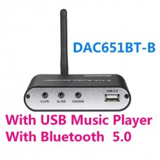 Aудіодекодер 5.1 ЦАП Bluetooth конвертер оптичний SPDIF коаксіальний Dolby AC3 DTS цифрового аудіо звуку в аналоговий 3x3.5мм з Блютуз
