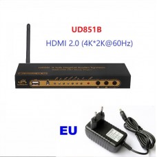 DTS / AC3 5.1 Digital Audio Decoder / Converter 4K/60Гц HDMI до HDMI / ARC Extractor / USB PC / SPDIF Оптичний / коаксіальний