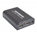 HDMI в USB 3.0 зовнішня відео карта відеозахоплення c мікрофонним і лінійним входом і виходом на навушники для ноутбука ПК, адаптер оцифровка запис ХДМІ в ЮСБ (HDCN0053M1)