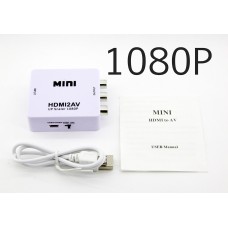 HDMI на AV 1080P, HDMI2AV - Конвертер HDMI 1080P на AV, адаптер, перетворювач HDMI на RCA