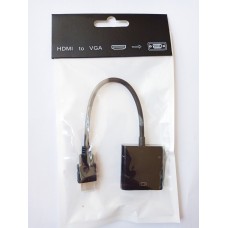 Перехідник HDMI на VGA конвертер адаптер перетворювач для ПК емулятор райзер для монітора (HDMI to VGA)