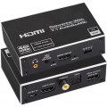 Перетворювач конвертер HDMI 2.0b ARC 4K  декодер цифрового аудіо звуку в оптичний + цифро-аналоговий перетворювач RCA, Audio digital Extractor